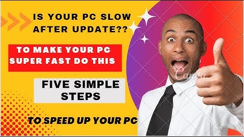 How to Fix Slow Performance Issue After Update in Windows 10 & 11 (5 Easy Steps)