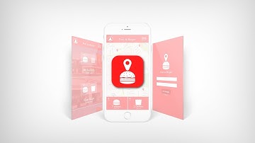 "Find -A- Burger" UI/UX Design - Speed Art