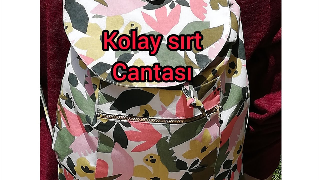 COK KOLAY SIRT CANTASI DİKİMİ