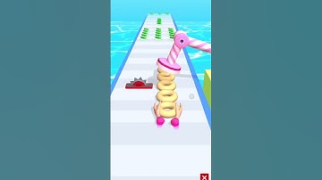 Bakery Stack Run Factory Donuts 🍩🧁🥧 X -- level 13 #shorts