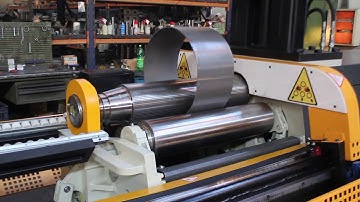 full automatic plate rolling machine with work piece ejector and NC controller