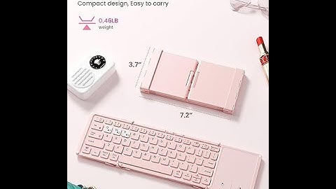 Amazoncom Artciety Foldable Bluetooth Keyboard Wireless Portable Keyboard with Larger Touchpad