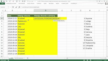 excel-539 - Miesiąc słownie z daty (w mianowniku lub z odmianą)