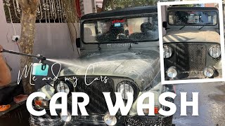 clean my car | Wash Mahindra Thar