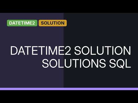 Datetime2 rounding issue (2 Solutions!!)