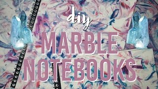 DIY MARBLE NOTEBOOKS W SHAVING CREAM! BTS