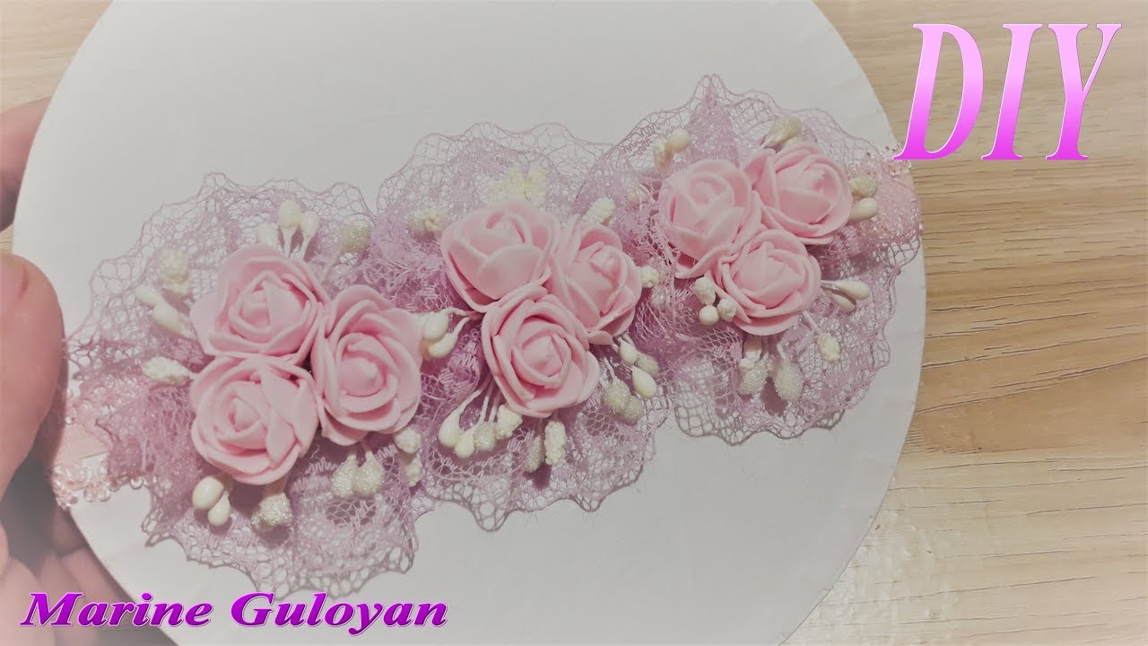 Повязка на голову для маленьких принцесс легкий мастер класс ✔ Marine DIY Guloyan✔