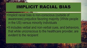Implicit Racial Bias presentation