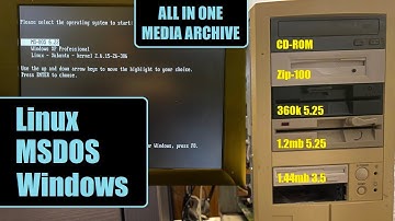 I built a Triple Boot MSDOS - WinXP - Linux computer to read 40 years of removable media