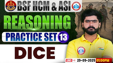 BSF HCM Reasoning Class | BSF Reasoning Practice Set #13 | Dice | BSF ASI Reasoning By Kuldeep Sir