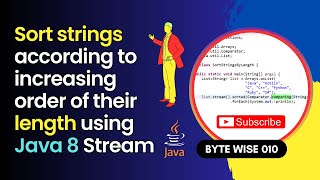 Java String Sorting: Order by Length! (Java 8 Streams Explained)