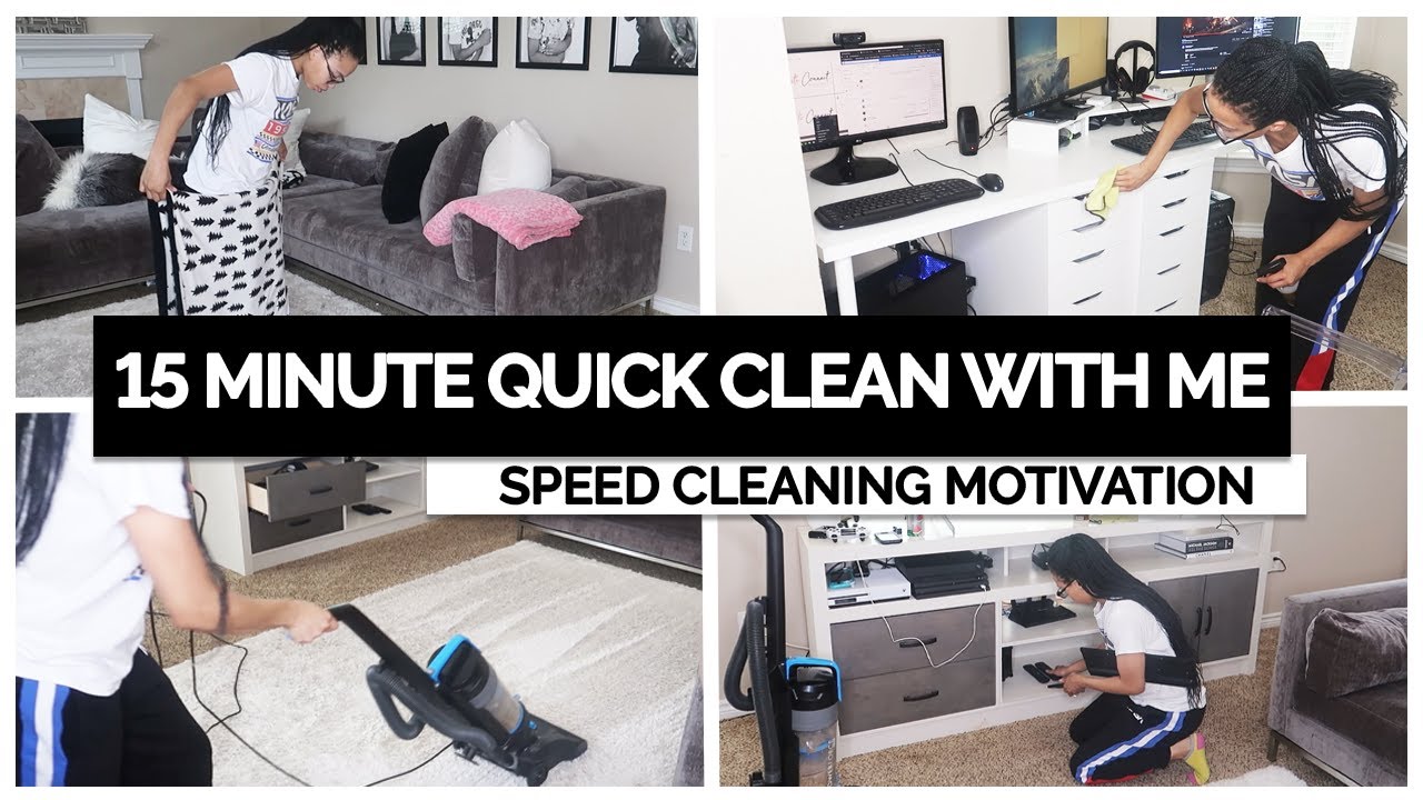 15 MINUTE QUICK CLEAN WITH ME | ULTIMATE SPEED CLEANING MOTIVATION