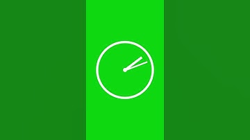 Animated Clock Green Screen | Free Stock Footage | Timer Countdown Overlay #greenscreen