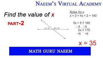 Find the value of "x" part 2