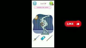 Brain Nurse Tricky Story Level 38 Complete the statue