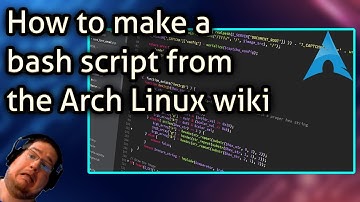 How to make a bash script from the Arch Linux wiki