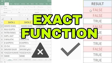 Exact Function in Excel