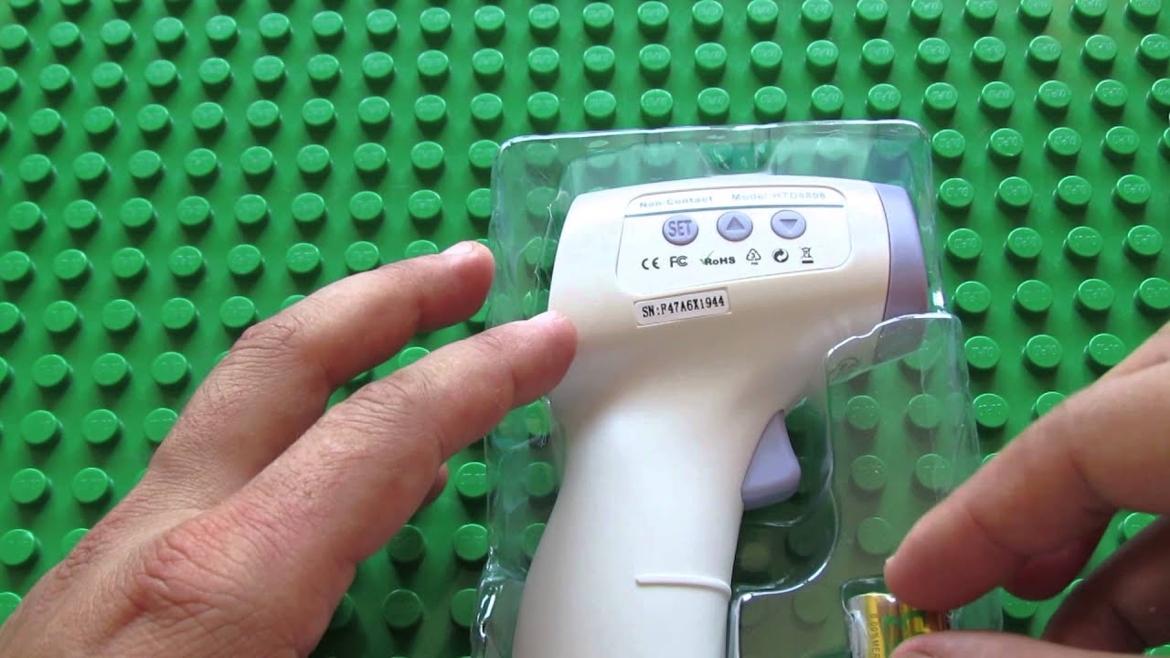 Unboxing HTD8808 Professional Infrared Human Body Thermometer - YouTube