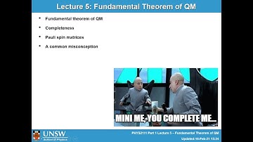 PHYS2111 Quantum Mechanics -- Lecture 5 Part 2