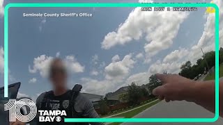 Orlando police officer drives off after being pulled over for speeding