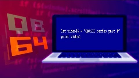 QBasic Tutorial Series - Part 1 (in Bengali)