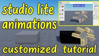 custom character animations tutorial studio lite