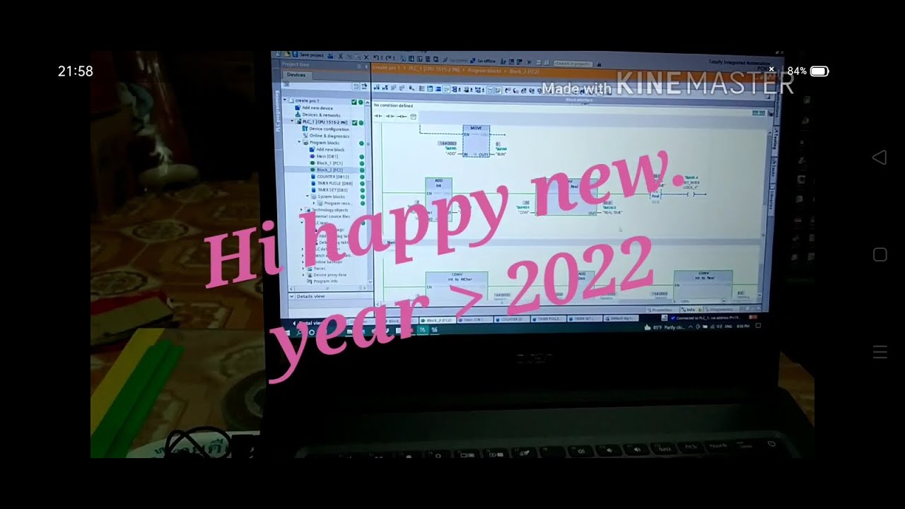 Test and check ladder basic  S7.V15 From station farm new.