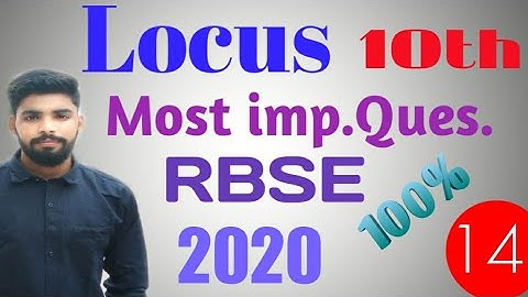 Locus|Class 10th#most important questions 2020#[BRIDGING SOLUTION CLASSES]#lecture14 by Manish Kumar