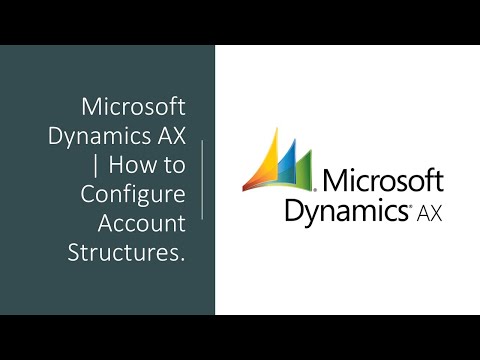 Microsoft Dynamics AX How To Configure Account Structures