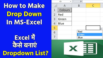 How to Create Dropdown List in Excel | Excel में कैसे बनाएं Dropdown List ?