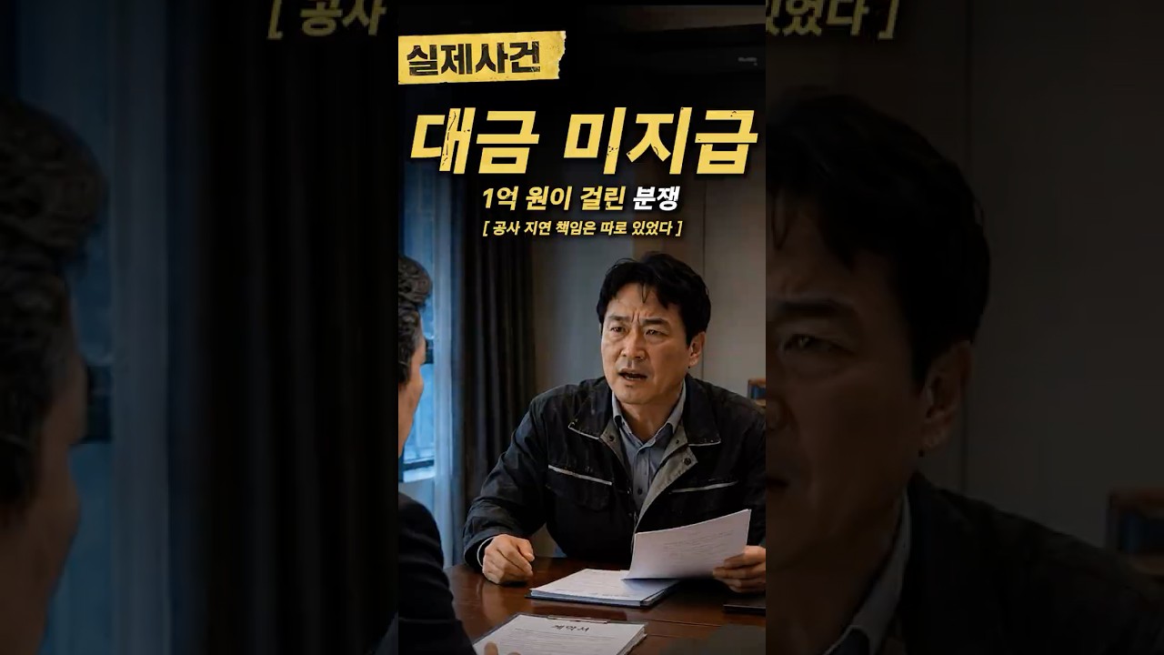 공사 대금 1억이 걸린 소송의 결과는?