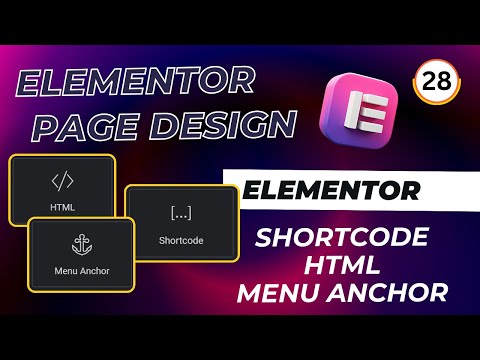 Shortcode, HTML and Menu Anchor in Elementor | Pradeep Marketer #shortcode #html #elementorwordpress