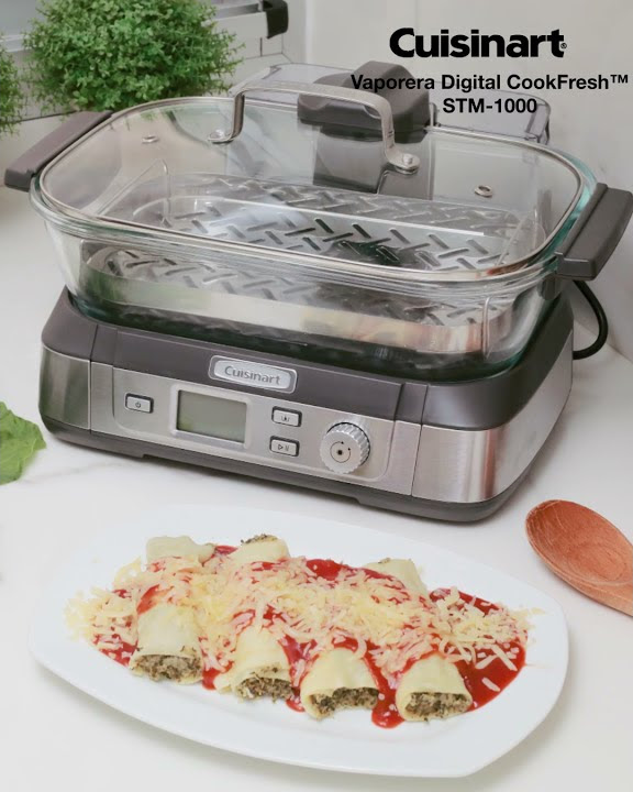 Cusinart STM-1000 CookFresh Digital Glass Steamer with Recipe Book