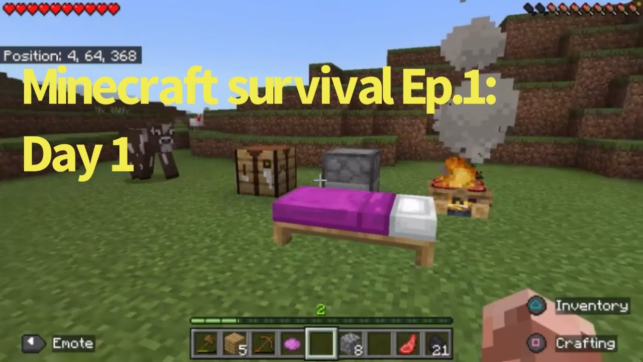Minecraft Survival Guide Ep. 1: The First Day - YouTube