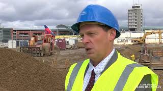 Sen. Huizenga tours expanding Grand Rapid Airport