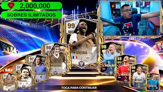 😱 ¿QUE PASA SI GASTAS 1 MILLON de JOYAS en SOBRES ILIMITADOS TOTS del FC MOBILE?