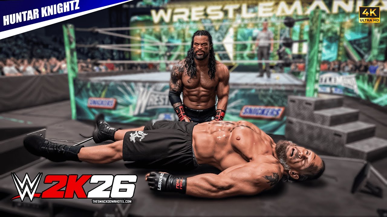 WWE 2K26 Роман Рейнс против Брока Леснара 🔥 Матч мечты | КОНЦЕПТУАЛЬНЫЙ ГЕЙМПЛЕЙ