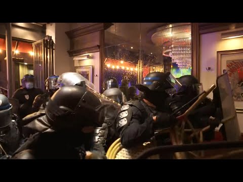 Anti-Riot Police Storm Paris Bar During Champions League Final