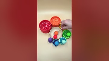 Spellbinding Beads, Colorful Pearls, Beautiful Gems Reverse Visual ASMR  #dominomarble #reverse