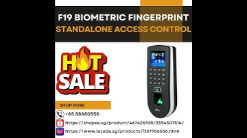 F19 Biometric Fingerprint Standalone Access Control