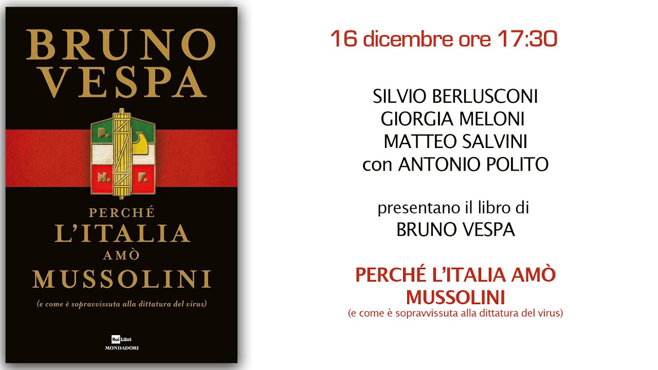 Libro Bruno Vespa Perché L'Italia Amo Mussolini