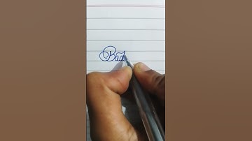 Badshah in cursive handwriting#handwriting #calligraphy#subscribe #like#shorts #Supriya Writer