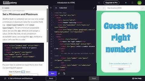 4 - Learn HTML: Forms (Part2) - Codecademy