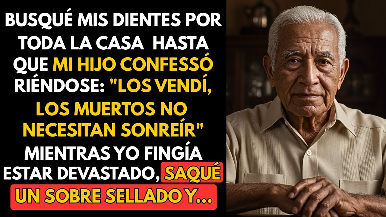 Mi hijo me robó los dientes postizos y dijo “Los muertos no necesitan snteír”… entonces le mostré mi