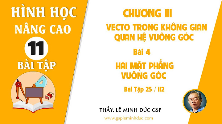 Bài tập hình học 11 trang 112 bài 25