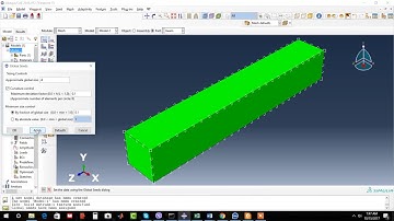 Cantilevered Beam with UDL loading using ABAQUS 2016