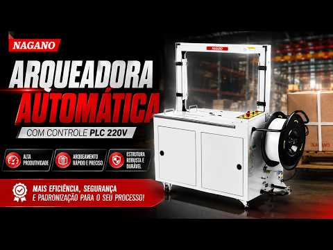Vídeo de Máquina Arqueadora Automática com Controle PLC 220v