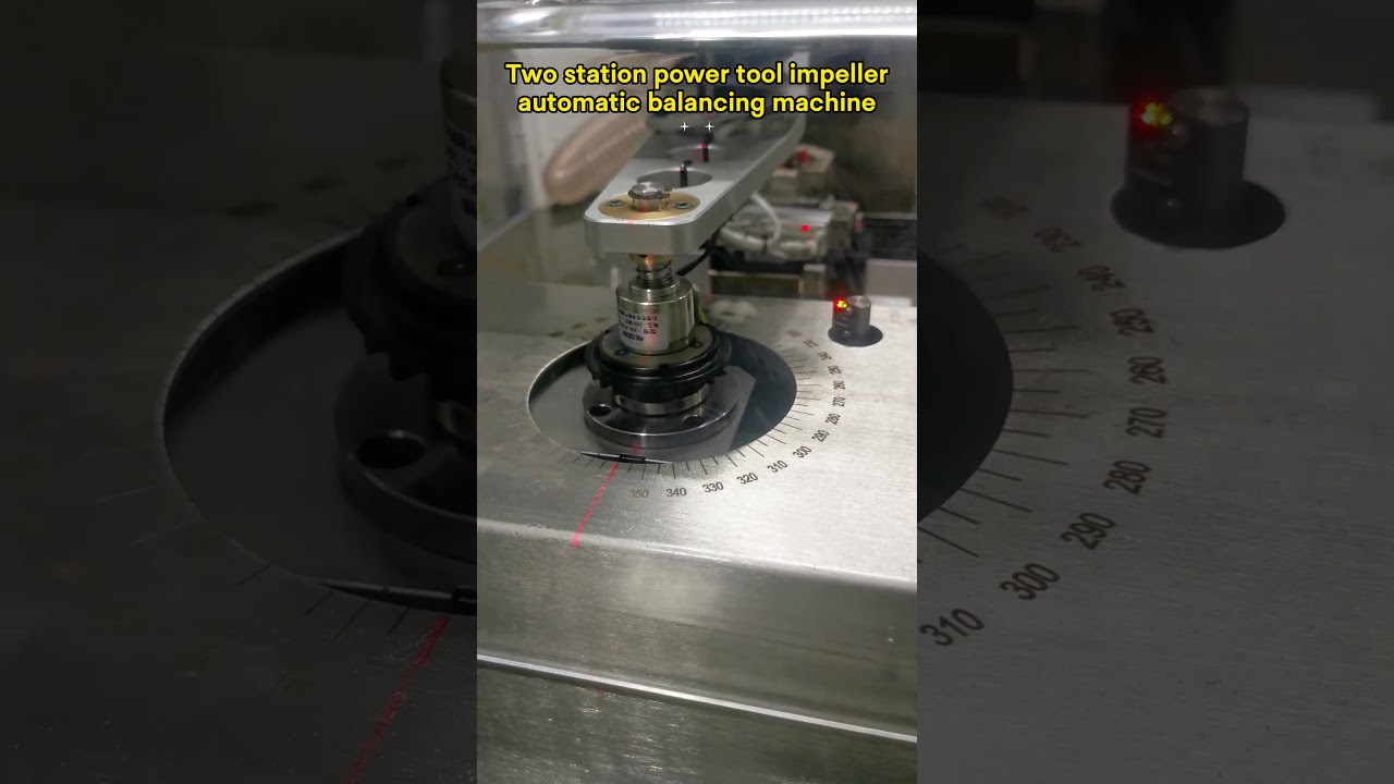 Commissioning of two-station power tool impeller automatic balancing machine - Zero Dynamic.