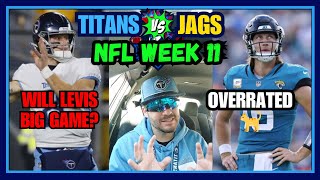Here KITTY KITTY 🐈 | TITANS vs JAGUARS | 2023 NFL Week 11 | Will Levis vs Trevor Lawrence | TenVsJax