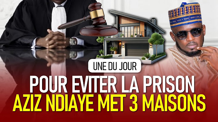 Une du Jour : 3 maisons sous caution Leeral Ci Dossier Aziz Ndiaye